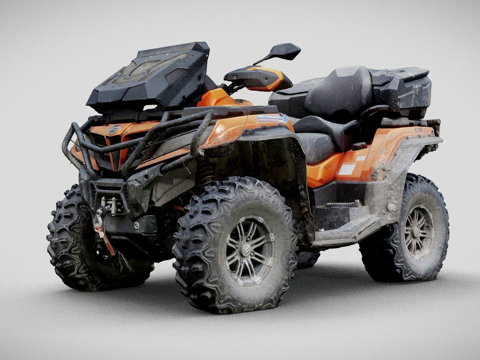 CF Moto X10 全地形车 四轮摩托车su模型