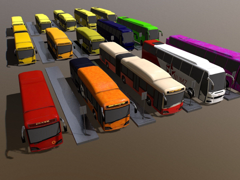 低多边形载具迷你包 3su模型