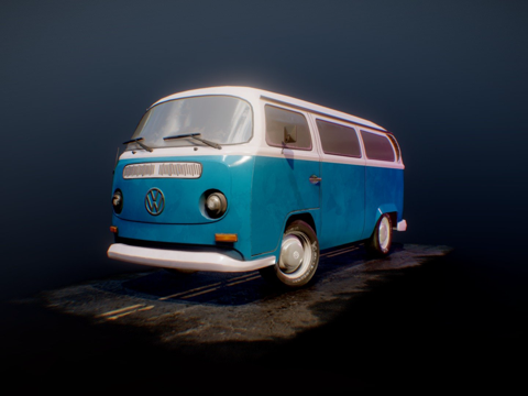 大众巴士 1971su模型