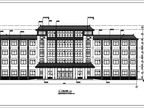 社区医院卫生院平面图cad施工图