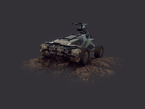 百夫长车辆  炮塔su模型