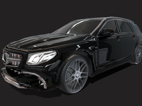 梅赛德斯奔驰 E63 AMG S 旅行车su模型