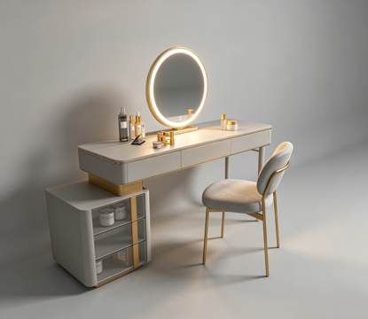 现代梳妆台su模型
