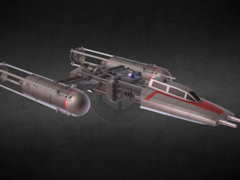 星球大战 - Y翼战机su模型