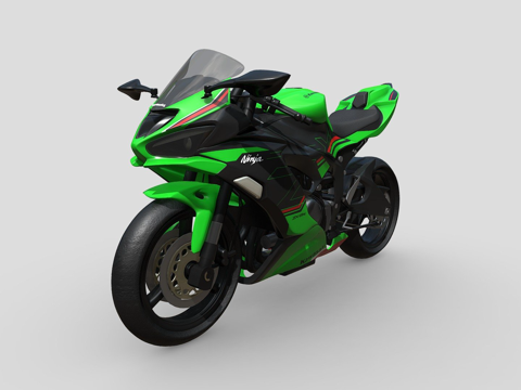 川崎忍者ZX-6Rsu模型