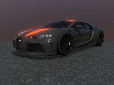 布加迪Chiron超级运动300+su模型