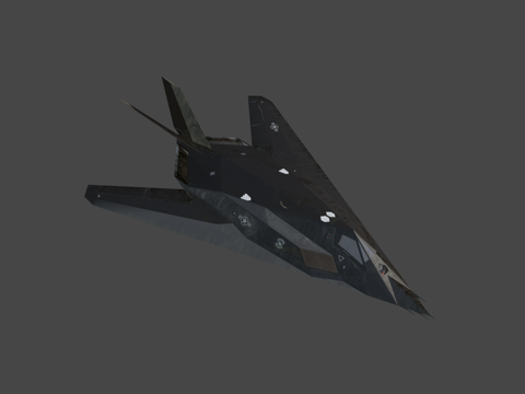 F-117夜鹰（带起落架）su模型