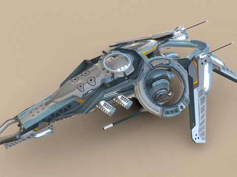 无人机V2赛博科技su模型