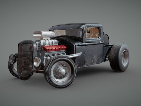 热杆皮卡su模型