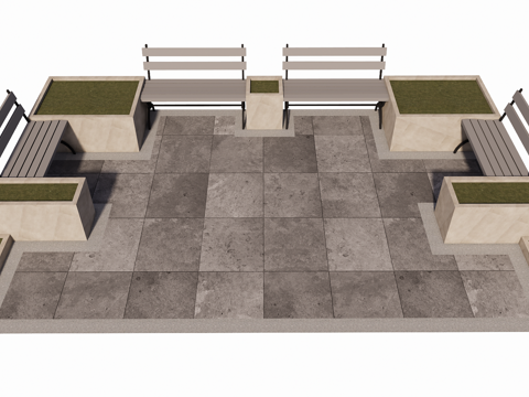 户外景观装置su模型