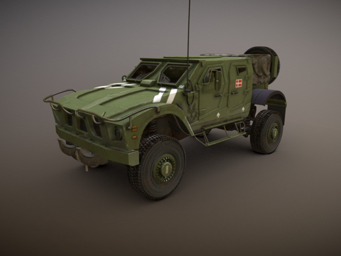 奥什科什M全地形车=美洲狮=su模型