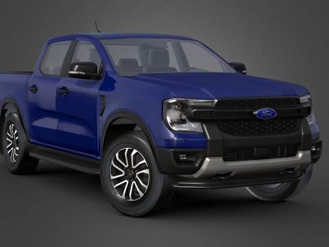 福特游骑兵下一代2023运动版su模型