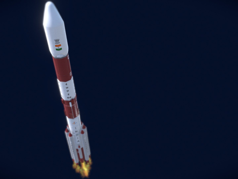 PSLV C40运载火箭su模型