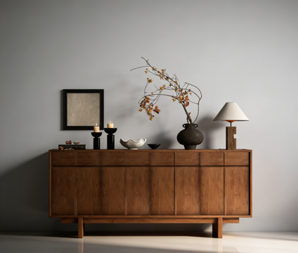 中古风装饰柜su模型