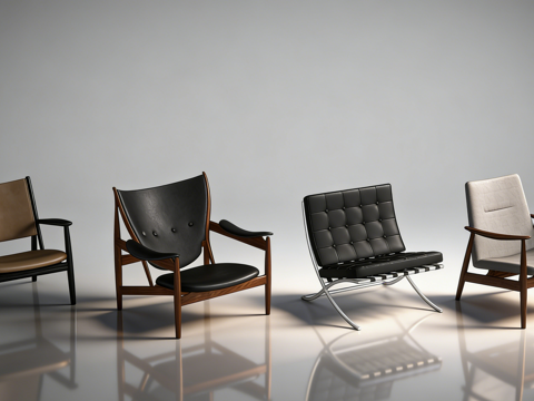 现代单椅su模型