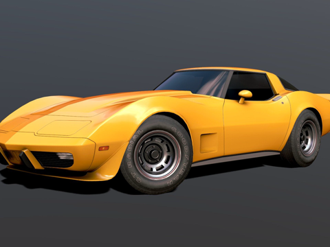 雪佛兰科尔维特 1978su模型