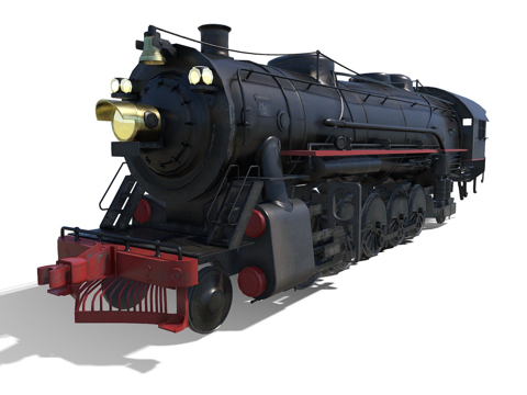 蒸汽火车su模型