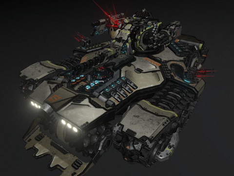 DEDUS 坦克su模型