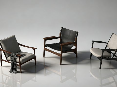 现代单椅su模型