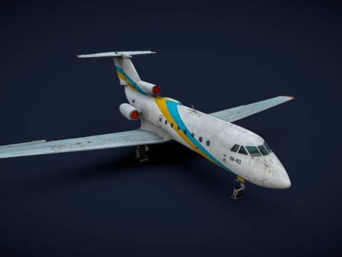 雅科夫列夫 Yak-40（25分钟3D扫描）su模型