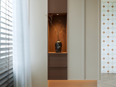 中古风玄关3d模型