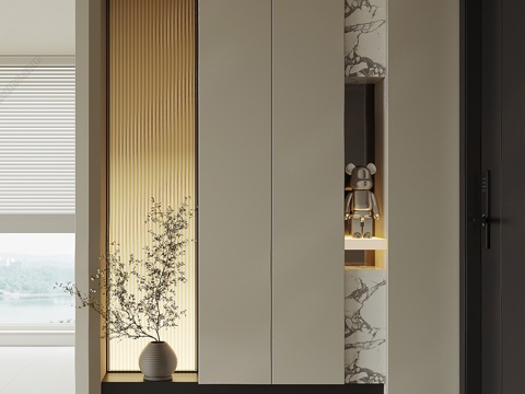 现代玄关3d模型