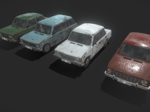 日古利苏联汽车su模型