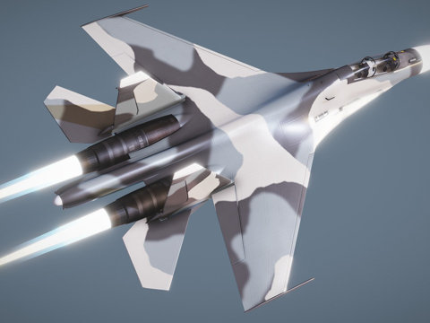 SU-30飞机su模型