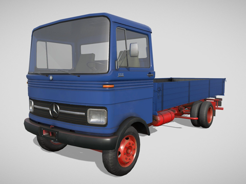 自卸卡车梅赛德斯-奔驰LP 608su模型