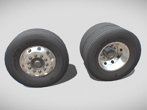 卡车车轮su模型