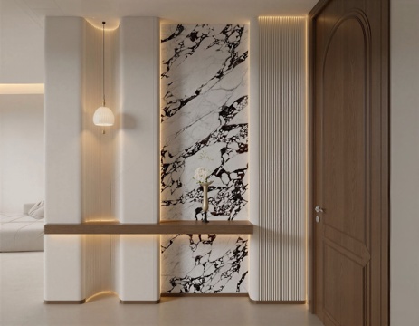 法式中古风玄关3d模型