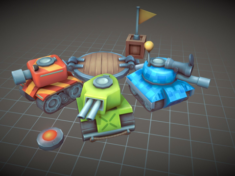 坦克竞技场车辆su模型