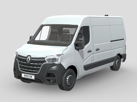 雷诺Master L2H2厢式货车2020款su模型