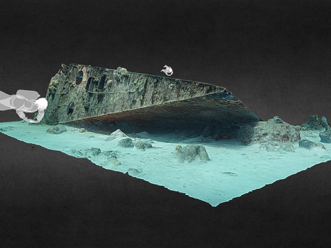 日本猎潜艇（船首）（东卡罗来纳大学海事研究（J.麦金农））su模型