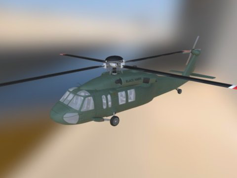 西科斯基UH-60黑鹰直升机su模型