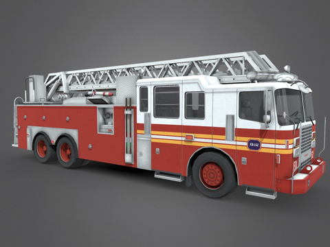 消防车车辆su模型
