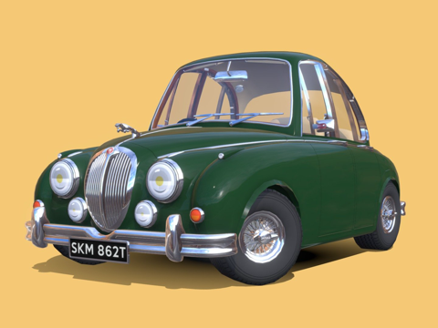 捷豹MK2卡通风格化su模型