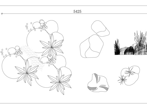 石景 山石造景 奇石景观 岩景 叠石景观cad施工图