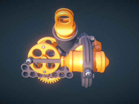 乐高振荡气缸电机（3D 打印）su模型