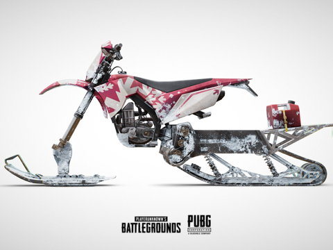 绝地求生雪地摩托（官方）su模型