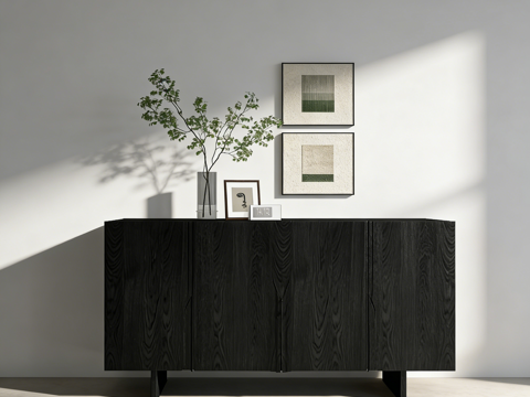 现代装饰柜su模型