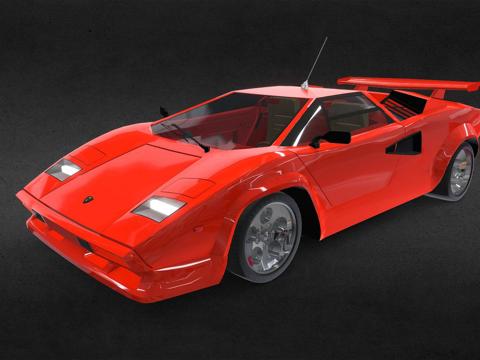 款兰博基尼Countachsu模型