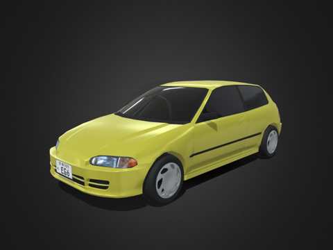 本田思域EG6su模型