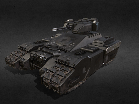 赛博坦克（未来主义-赛博朋克）su模型