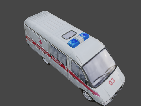 GAZ-3221救护车R.2su模型