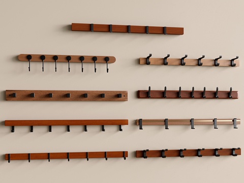 现代挂钩 挂衣钩su模型