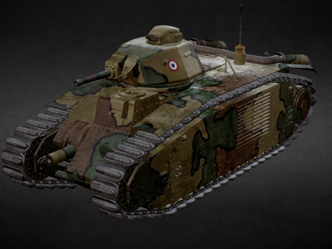 夏尔B1 Bis迷彩su模型