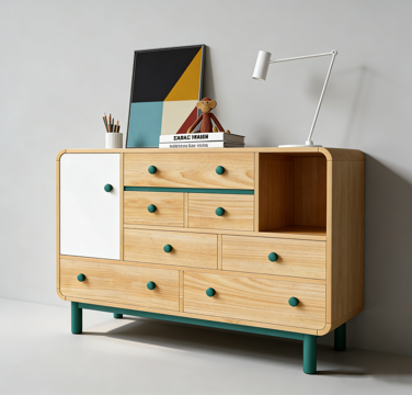 现代装饰柜su模型