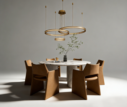 现代餐桌su模型