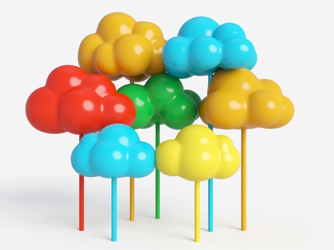 云朵雕塑 云朵亭子 云朵小品 云朵装饰 景观云朵装饰 云朵装su模型